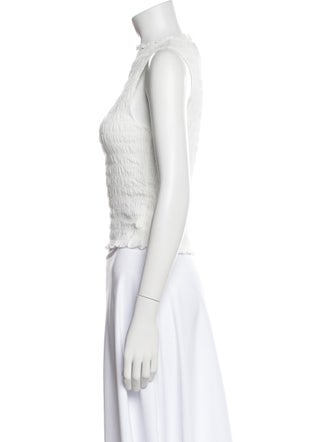 Reformation Crew Neck Sleeveless Crop Top