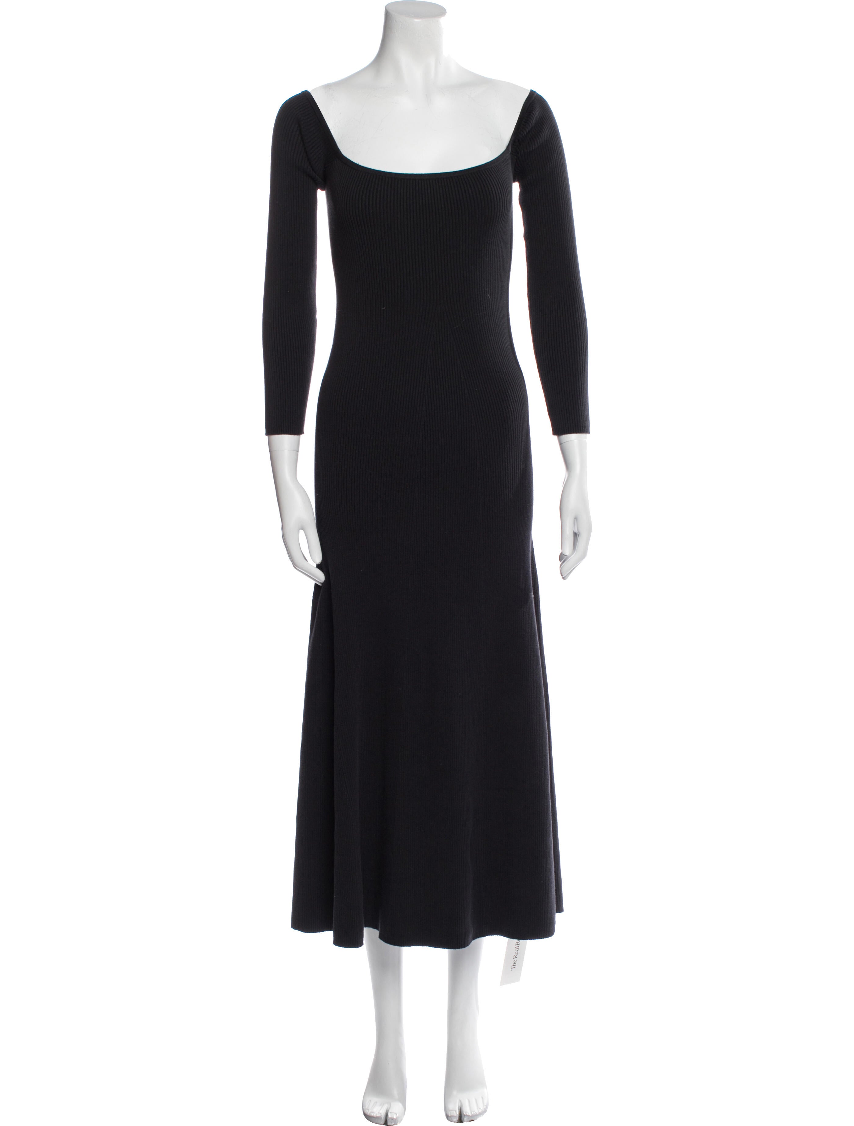 Reformation Square Neckline Midi Length Dress