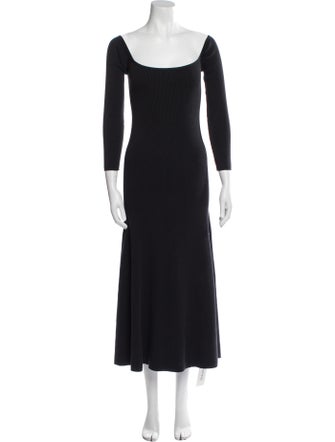 Reformation Square Neckline Midi Length Dress