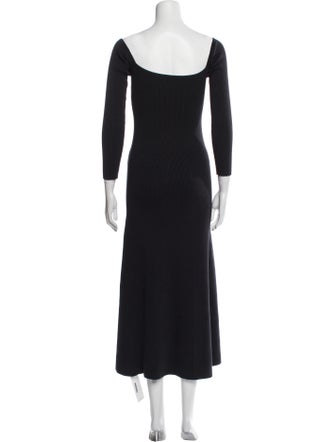 Reformation Square Neckline Midi Length Dress