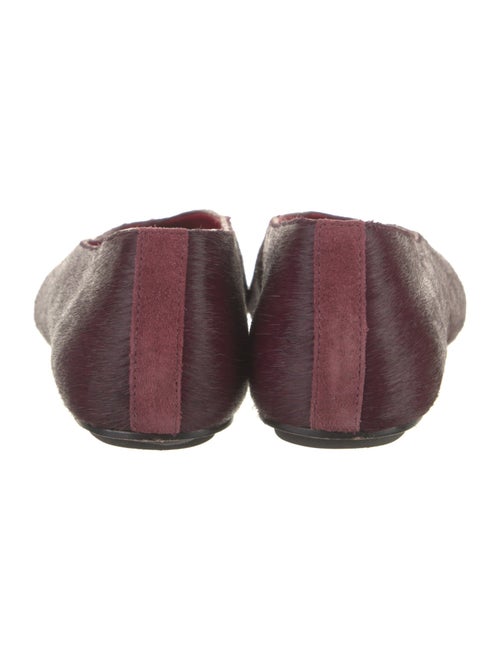 Reformation Ponyhair Leather Trim Embellishment Flats