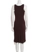 Reformation Square Neckline Knee-Length Dress
