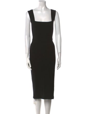 Reformation Square Neckline Knee-Length Dress