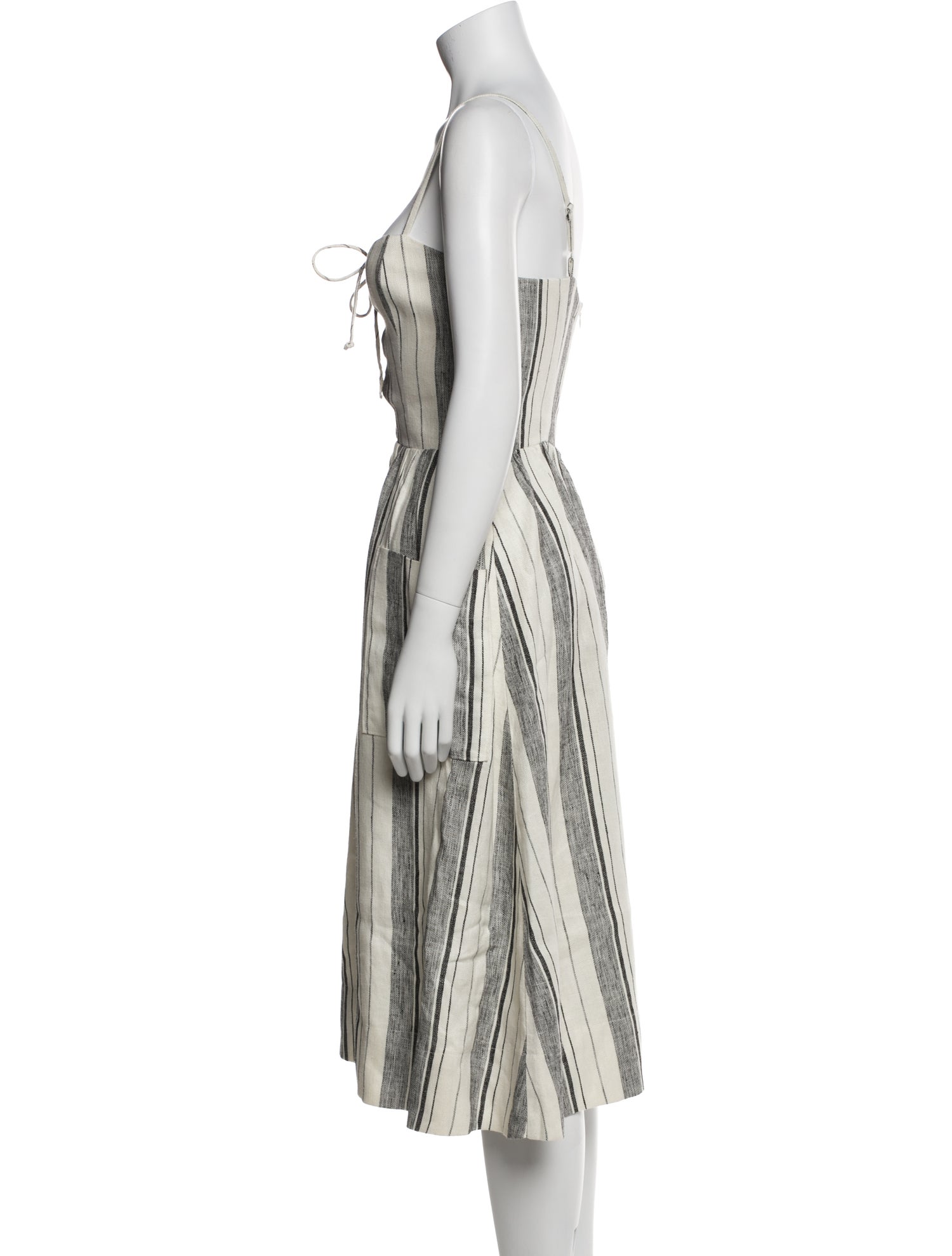 Reformation Linen Midi Length Dress