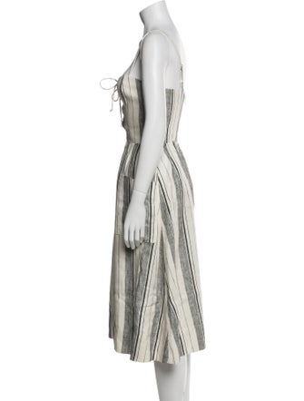 Reformation Linen Midi Length Dress