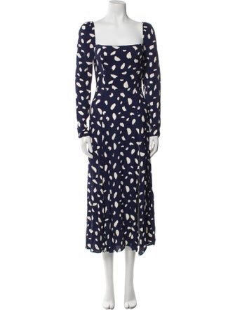 Reformation Printed Long Dress
