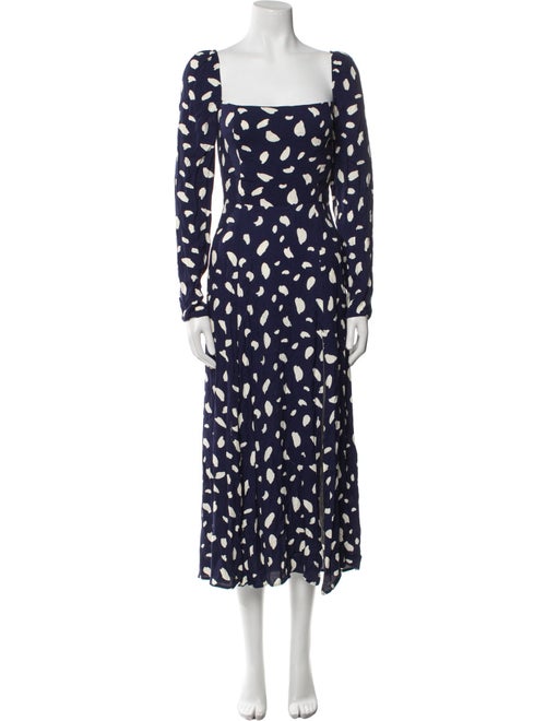 Reformation Printed Long Dress