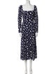 Reformation Printed Long Dress