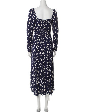 Reformation Printed Long Dress
