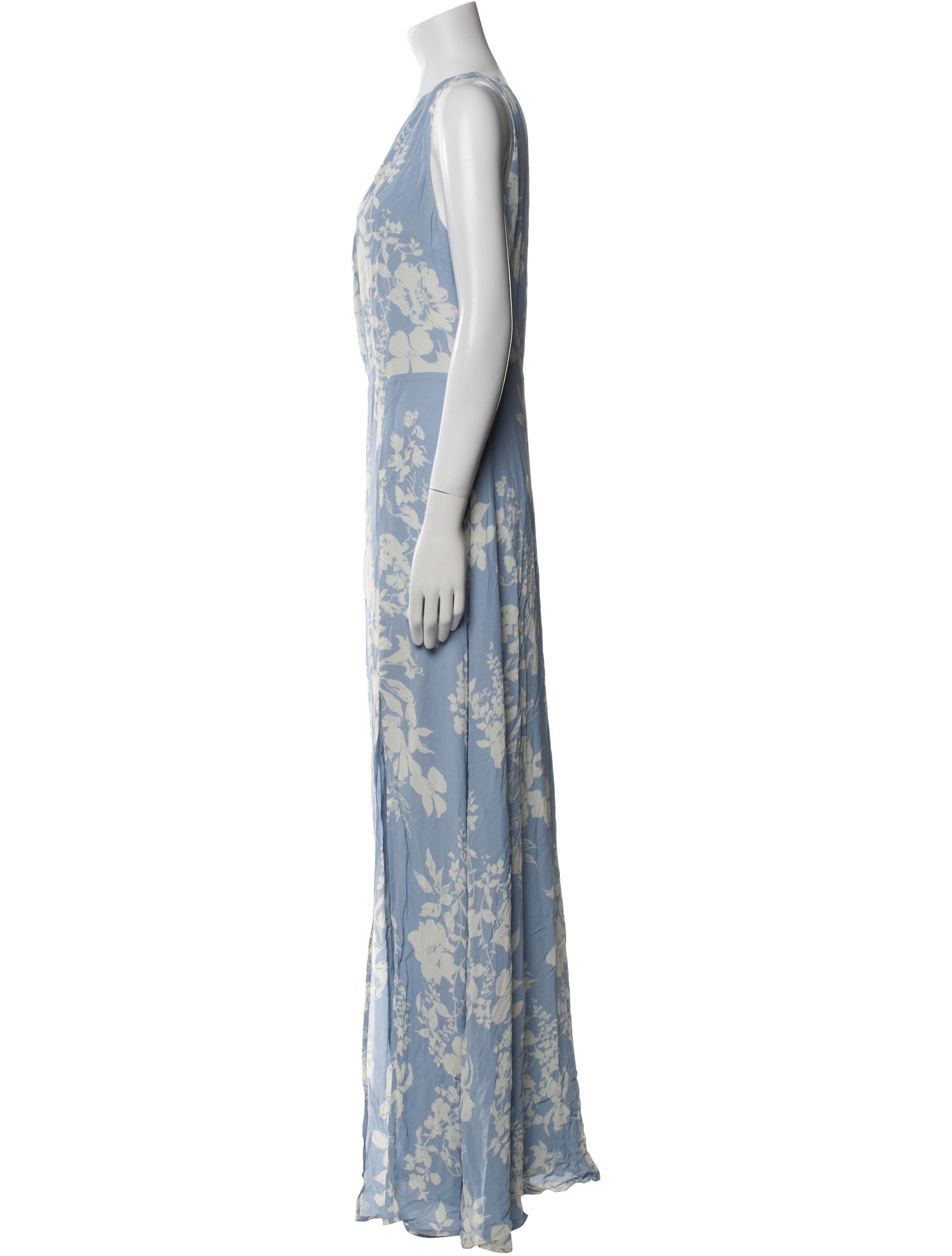 Reformation Floral Print Long Dress