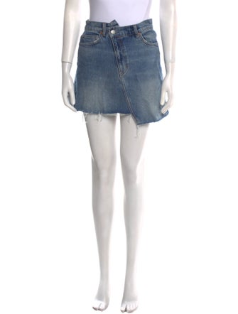 Reformation Distressed Accents Mini Skirt