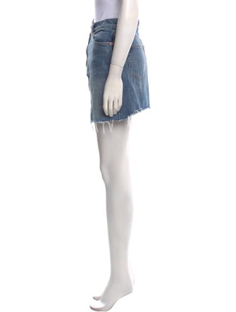 Reformation Distressed Accents Mini Skirt