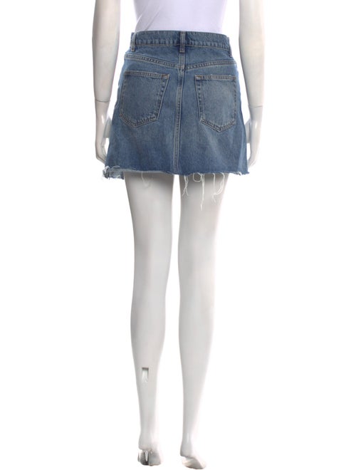 Reformation Distressed Accents Mini Skirt