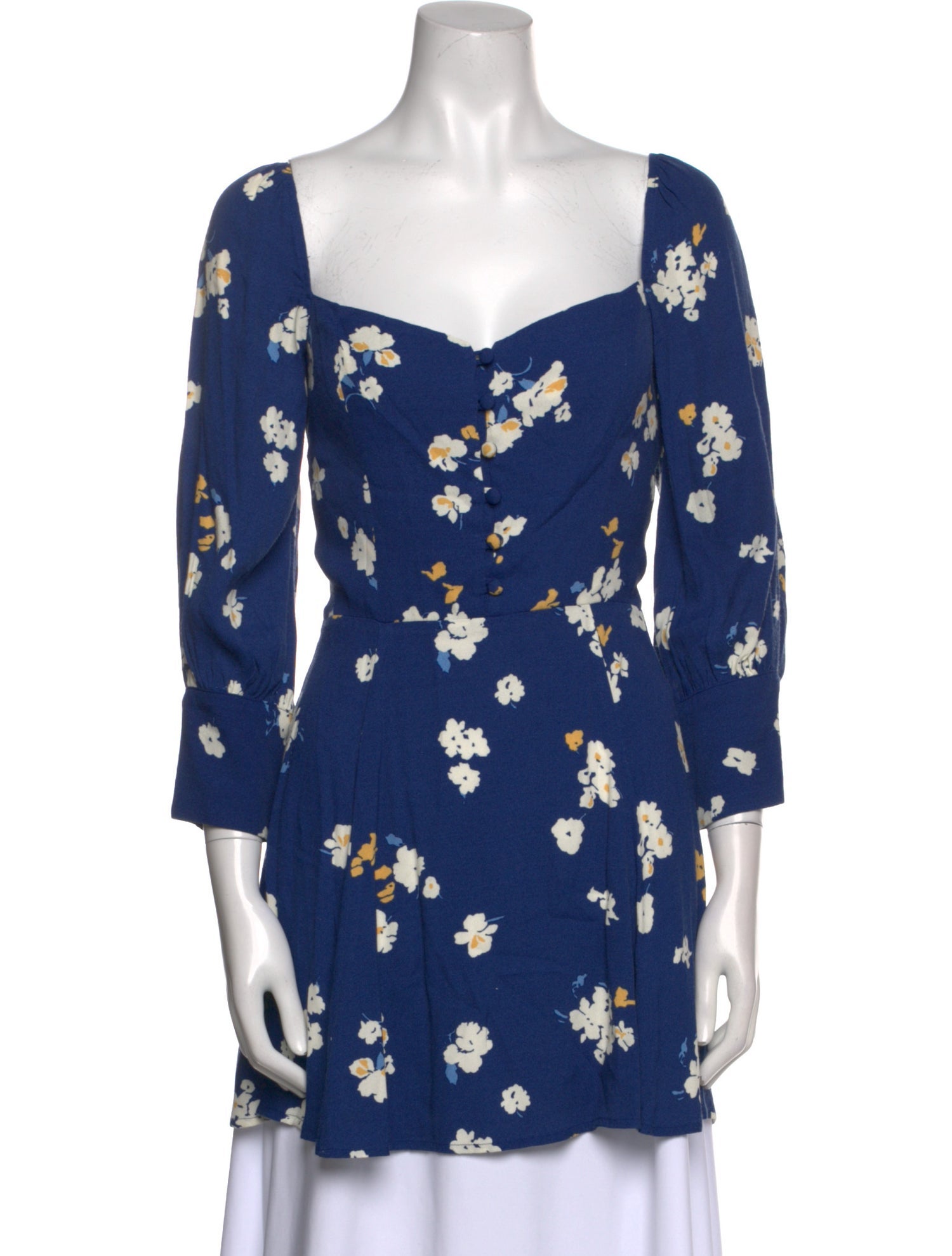 Reformation Floral Print Mini Dress