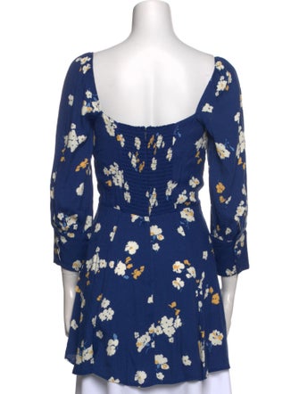 Reformation Floral Print Mini Dress