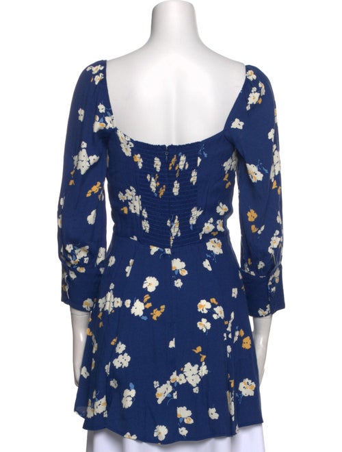 Reformation Floral Print Mini Dress