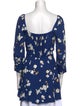Reformation Floral Print Mini Dress