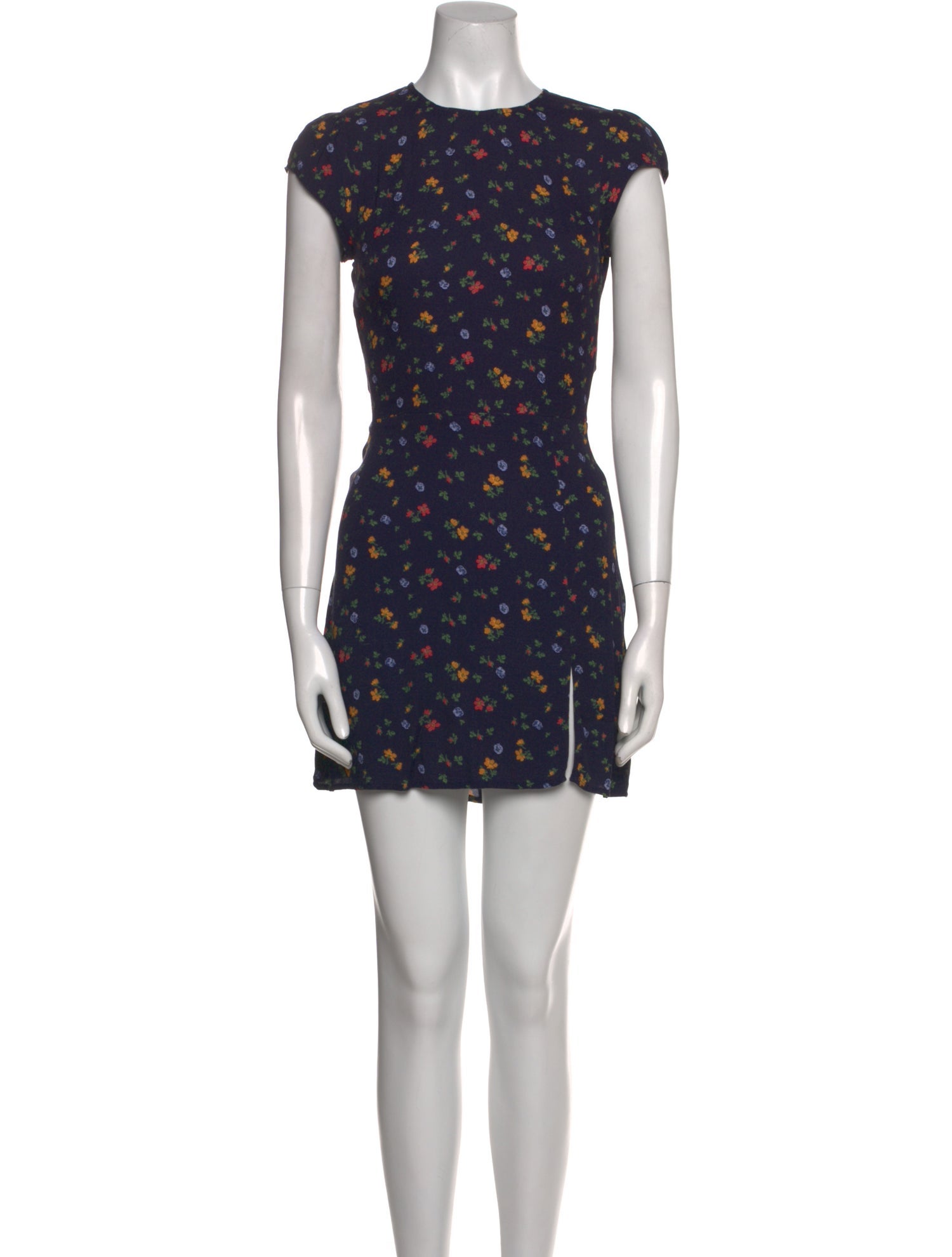 Reformation Floral Print Mini Dress