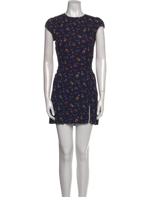 Reformation Floral Print Mini Dress