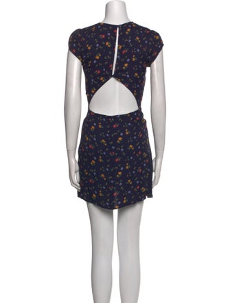 Reformation Floral Print Mini Dress