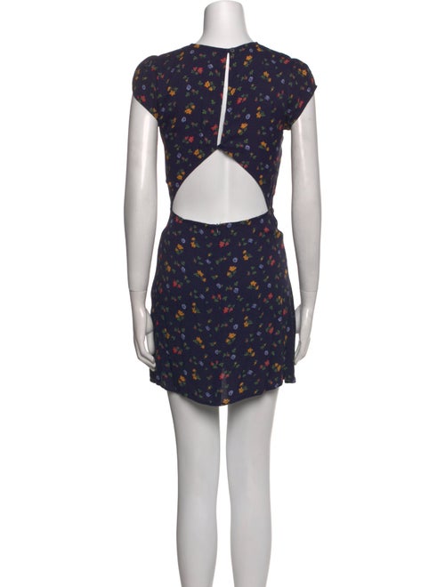 Reformation Floral Print Mini Dress