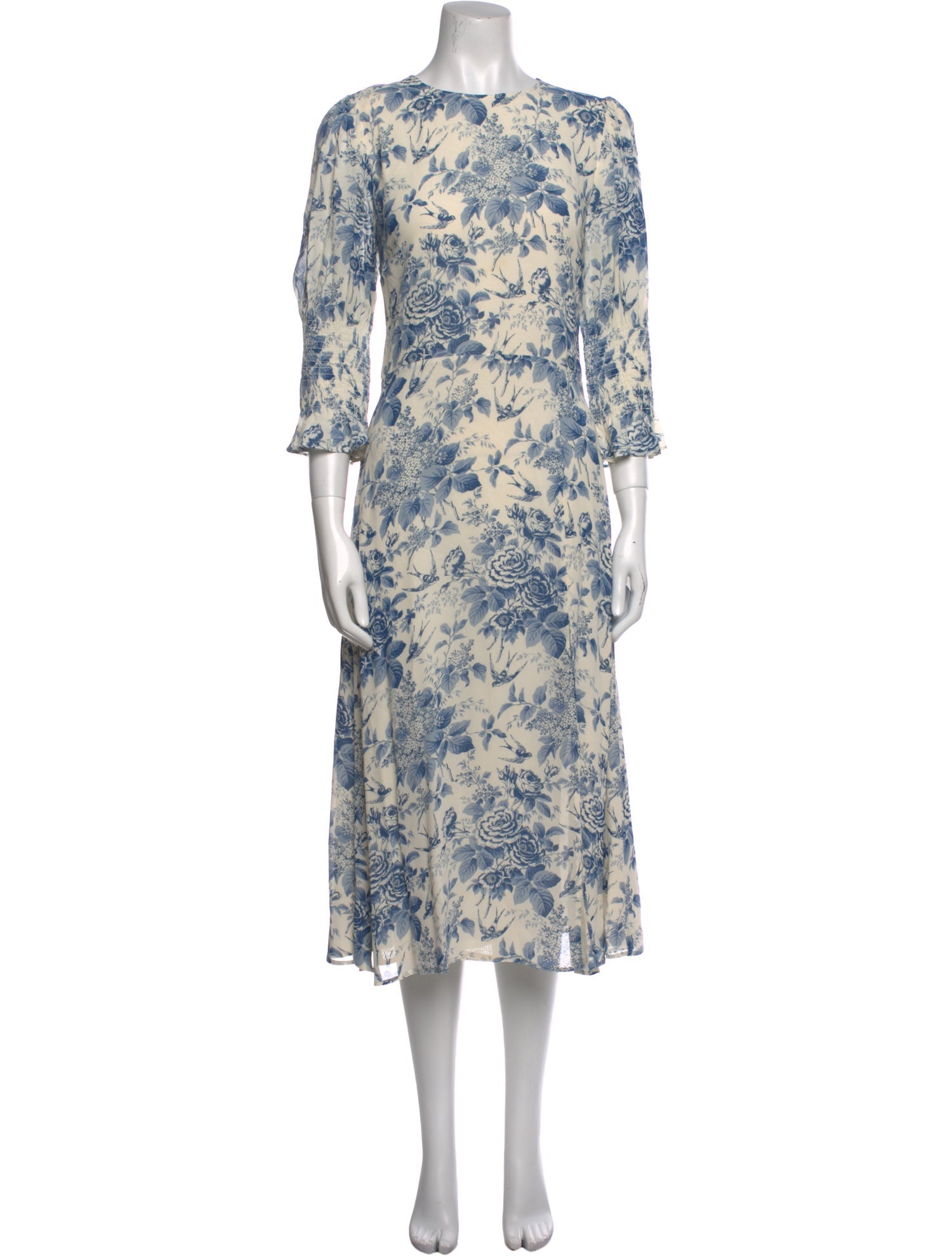 Reformation Floral Print Long Dress