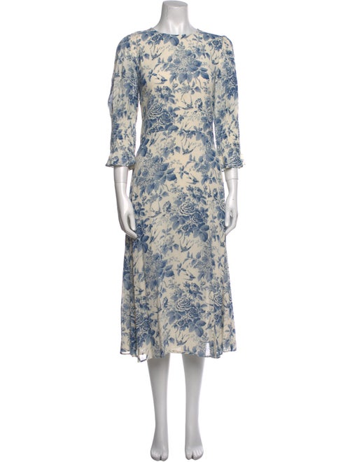 Reformation Floral Print Long Dress