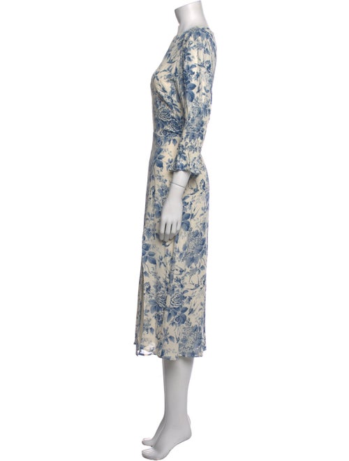 Reformation Floral Print Long Dress