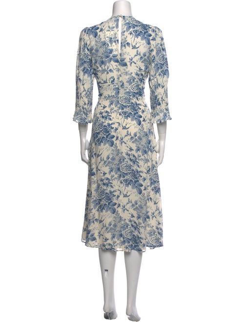 Reformation Floral Print Long Dress