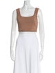 Reformation Square Neckline Sleeveless Crop Top