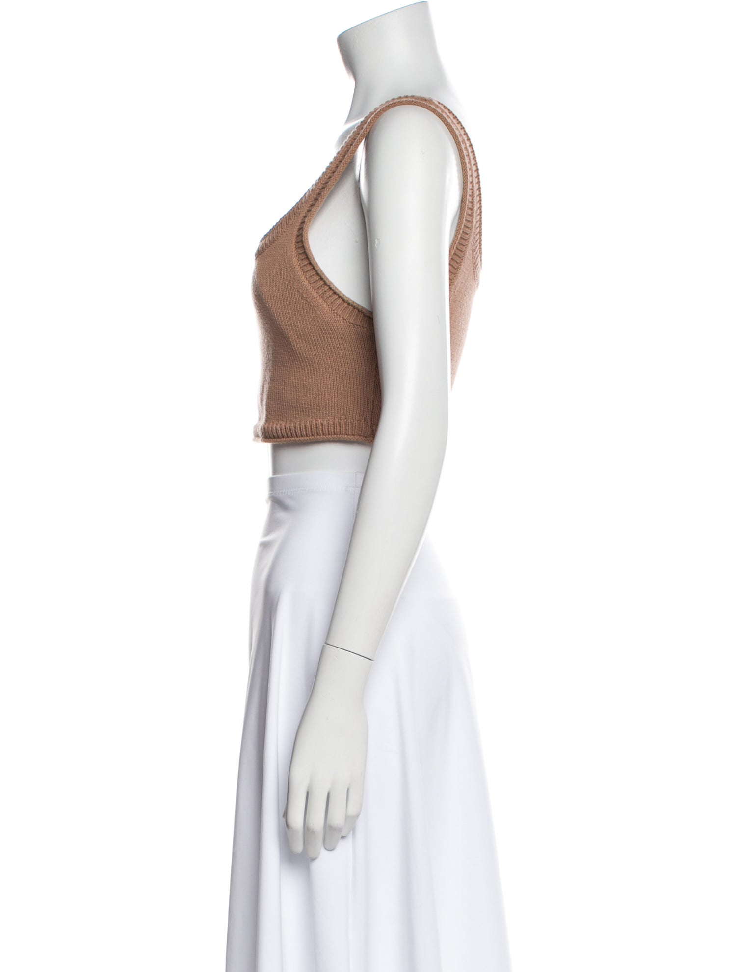 Reformation Square Neckline Sleeveless Crop Top