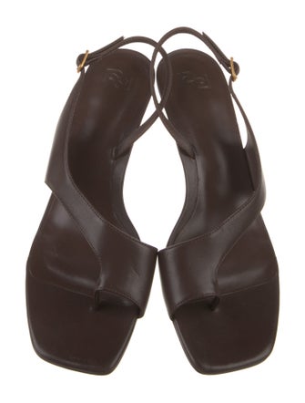 Reformation Leather Slingback Sandals