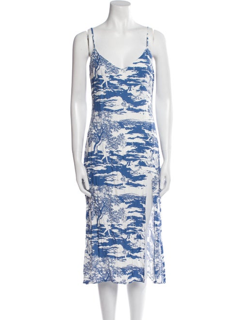 Reformation Printed Midi Length Dress