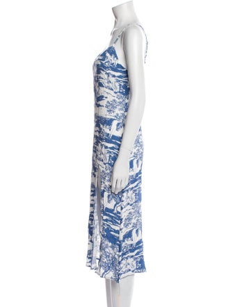 Reformation Printed Midi Length Dress