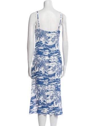 Reformation Printed Midi Length Dress
