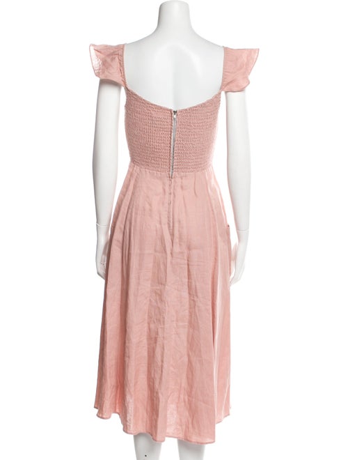 Reformation Linen Midi Length Dress