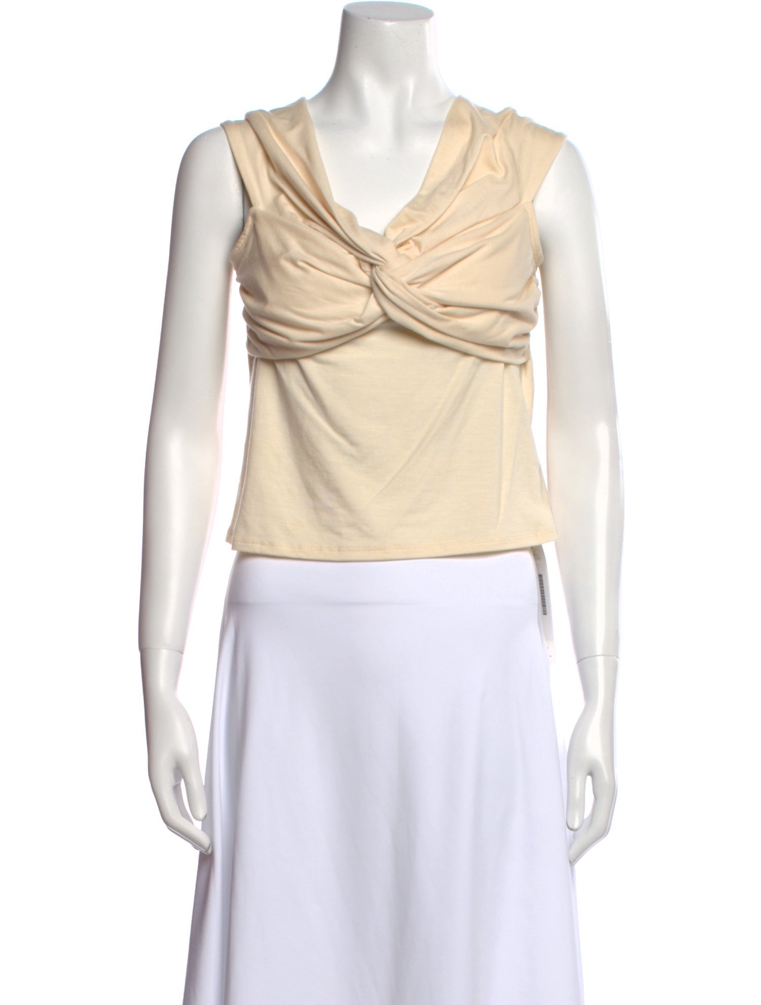 Reformation Cowl Neck Sleeveless Crop Top