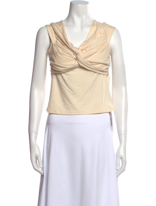 Reformation Cowl Neck Sleeveless Crop Top