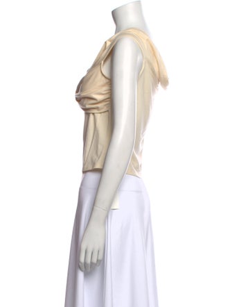 Reformation Cowl Neck Sleeveless Crop Top