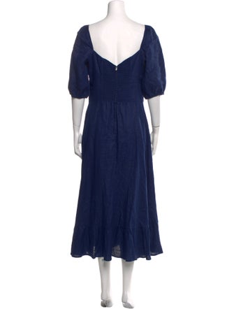 Reformation Square Neckline Long Dress