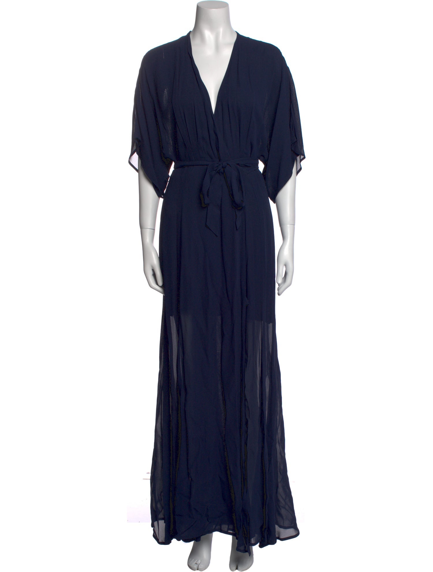 Reformation V-Neck Long Dress