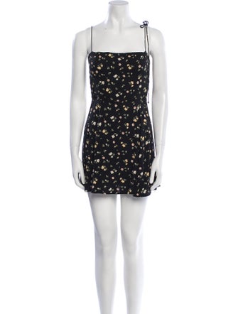 Reformation Floral Print Mini Dress
