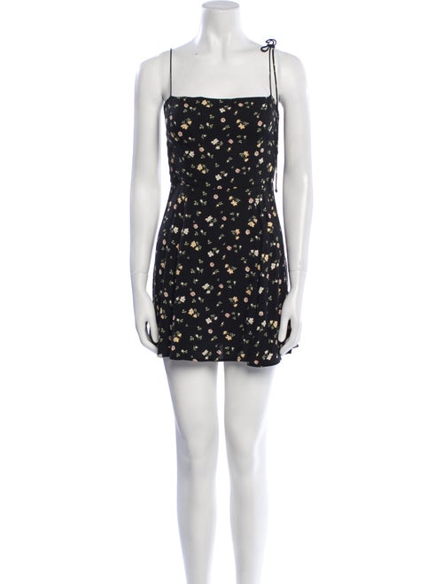 Reformation Floral Print Mini Dress