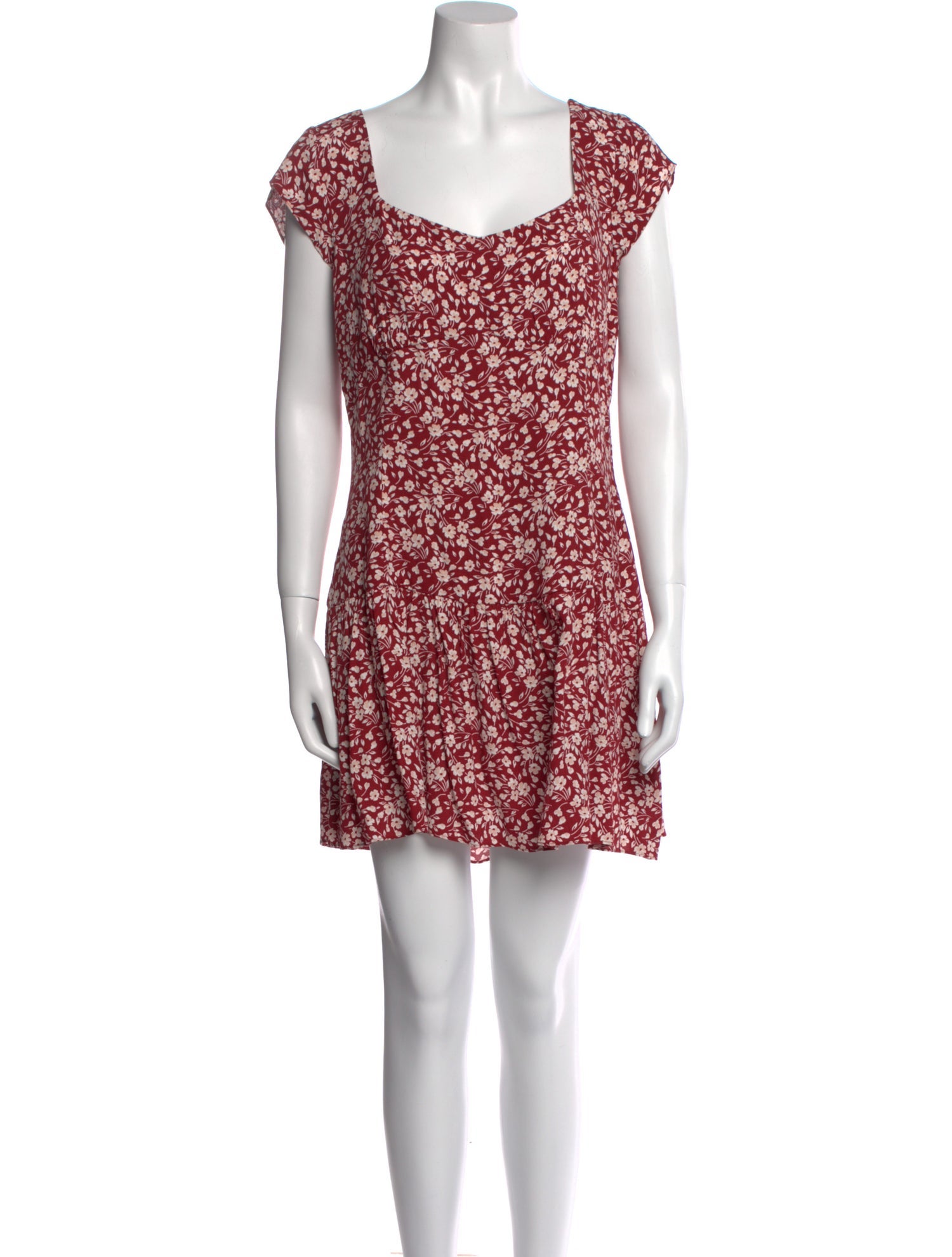 Reformation Floral Print Mini Dress