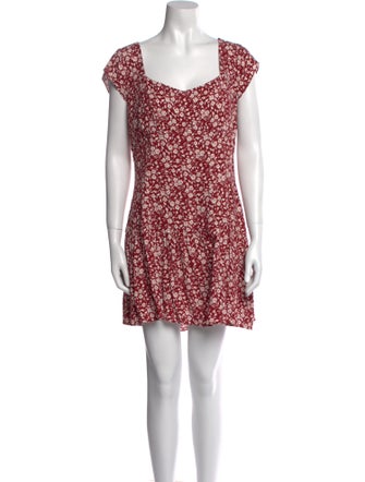 Reformation Floral Print Mini Dress