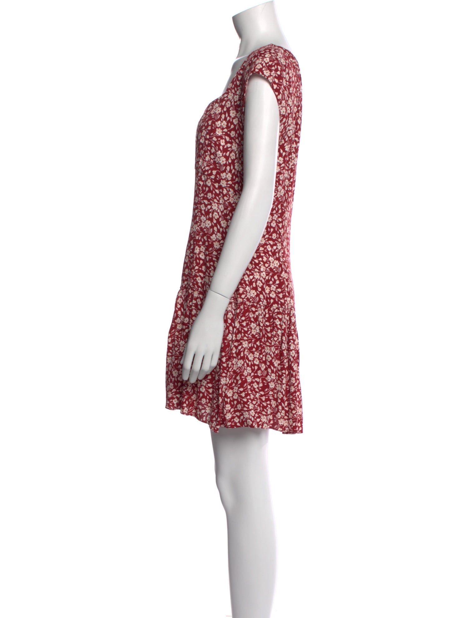 Reformation Floral Print Mini Dress