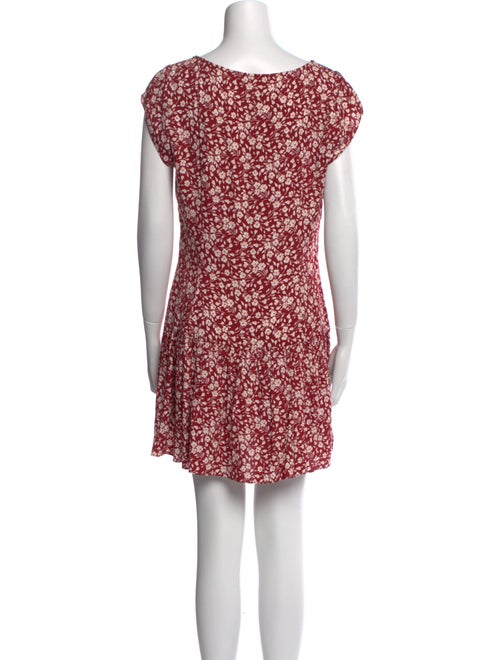 Reformation Floral Print Mini Dress