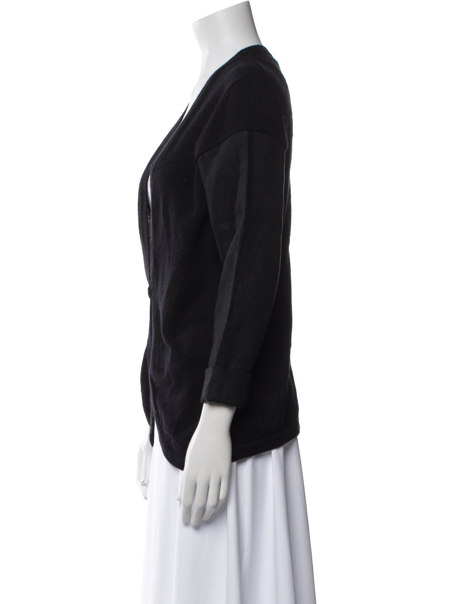 Reformation V-Neck Three-Quarter Sleeve Blouse