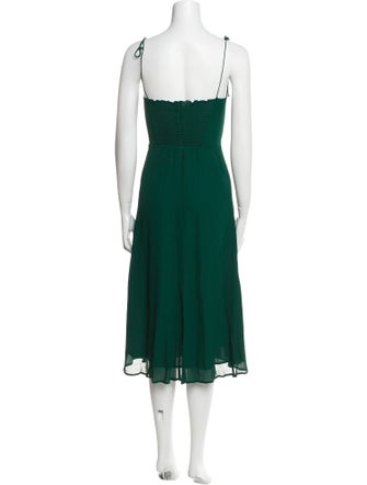 Reformation Square Neckline Knee-Length Dress