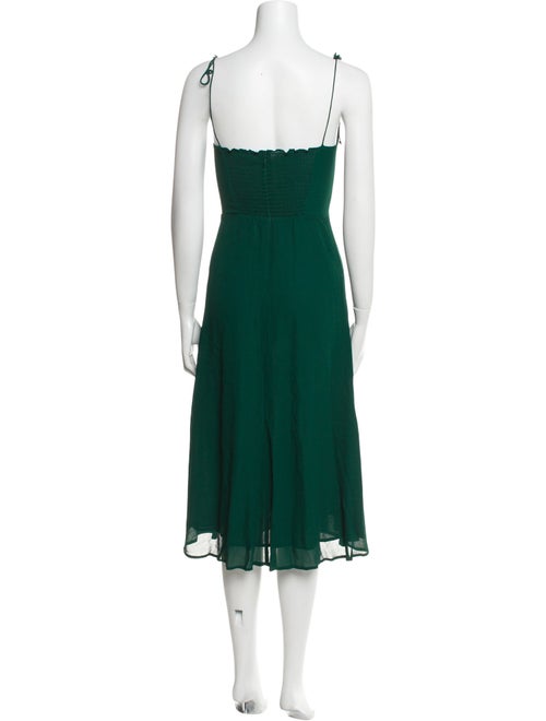 Reformation Square Neckline Knee-Length Dress